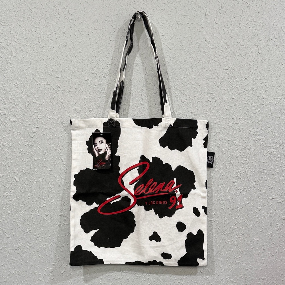 RARE Selena y Los Dinos Western Cow Print Tote Bag NEW